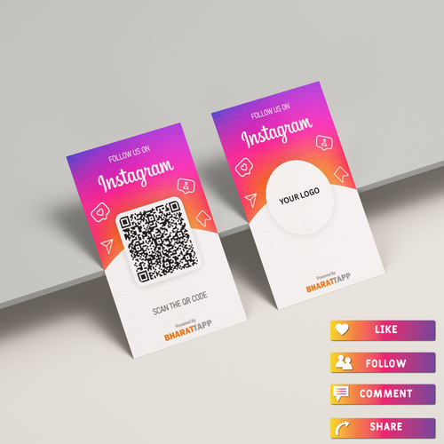 Instagram Social Media NFC Card